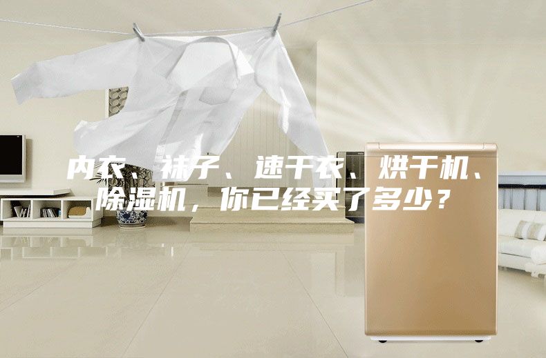 內衣、襪子、速干衣、烘干機、除濕機，你已經買了多少？